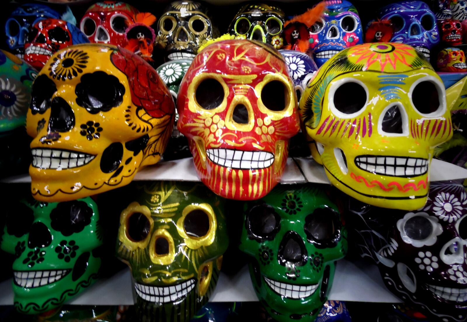 Samsung WB100/  WB101 sample photo. Art, calaveras, colorful, colors photography