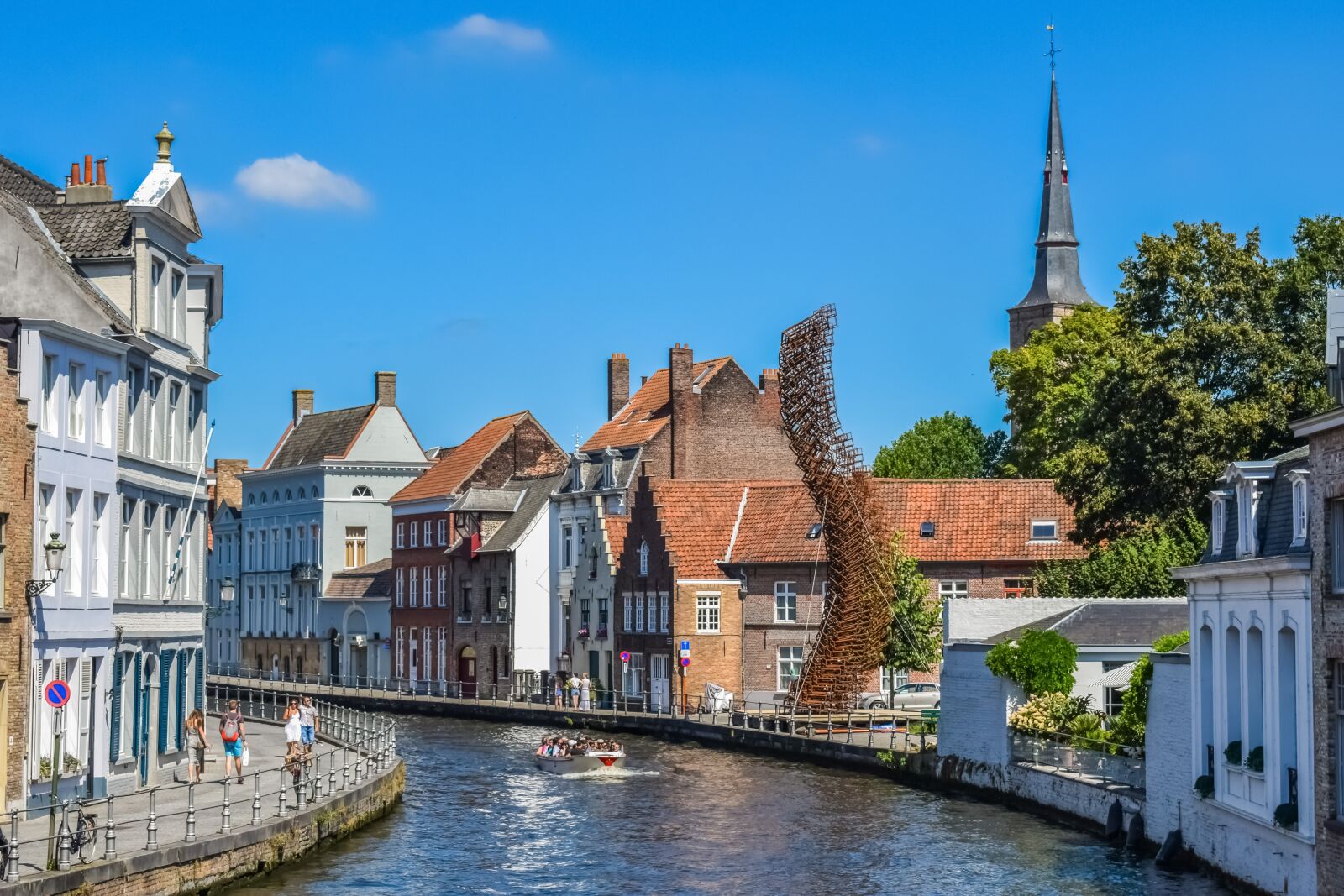 Nikon D3300 sample photo. Belgium, brugge, canal photography