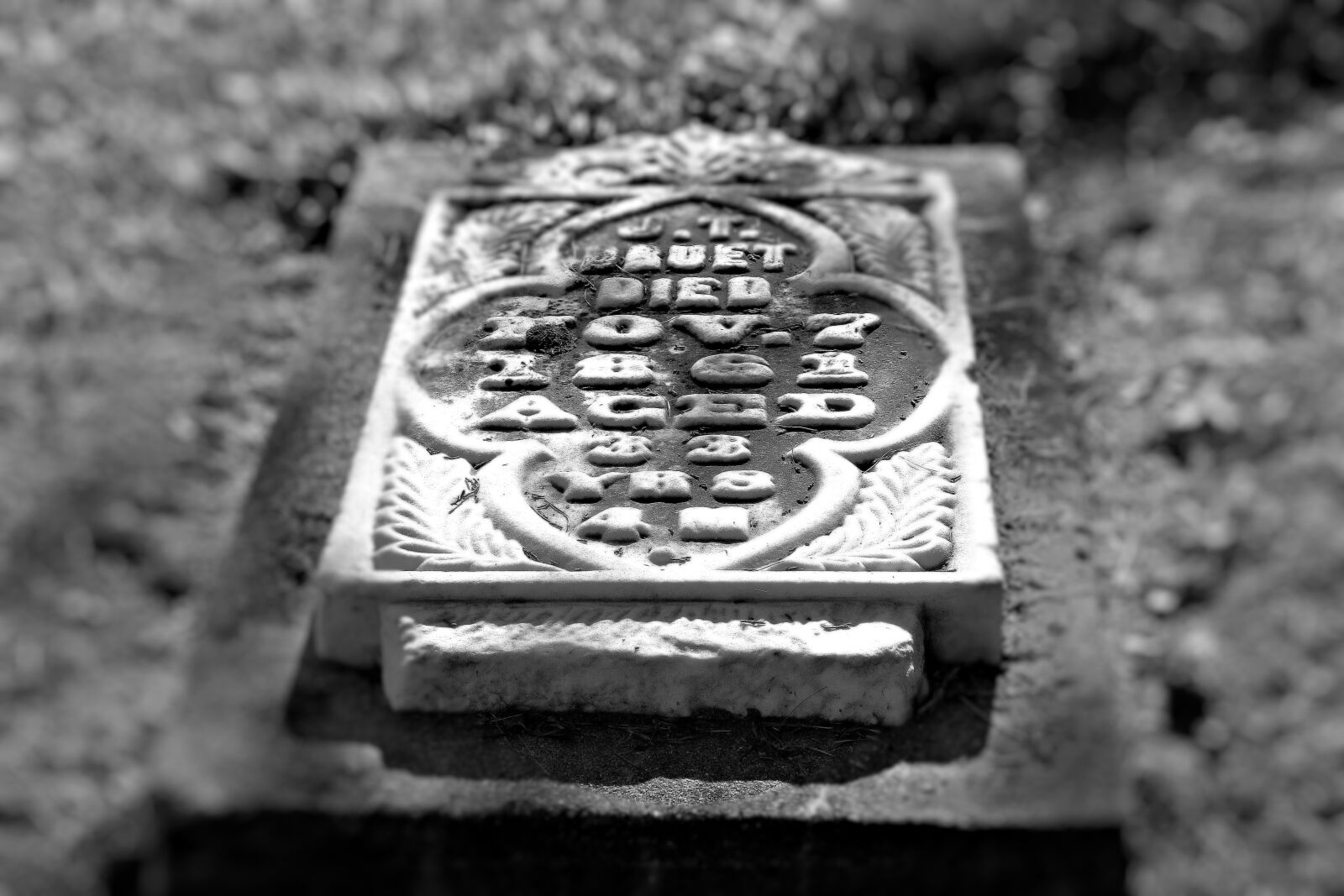 Canon EOS 60D + Canon EF-S 18-135mm F3.5-5.6 IS STM sample photo. Grave, cemetery, black and photography