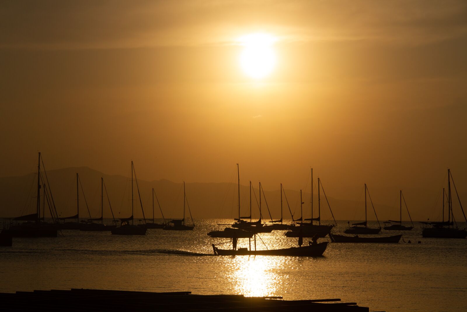 Canon EOS 7D sample photo. Sun, boat, sunset photography