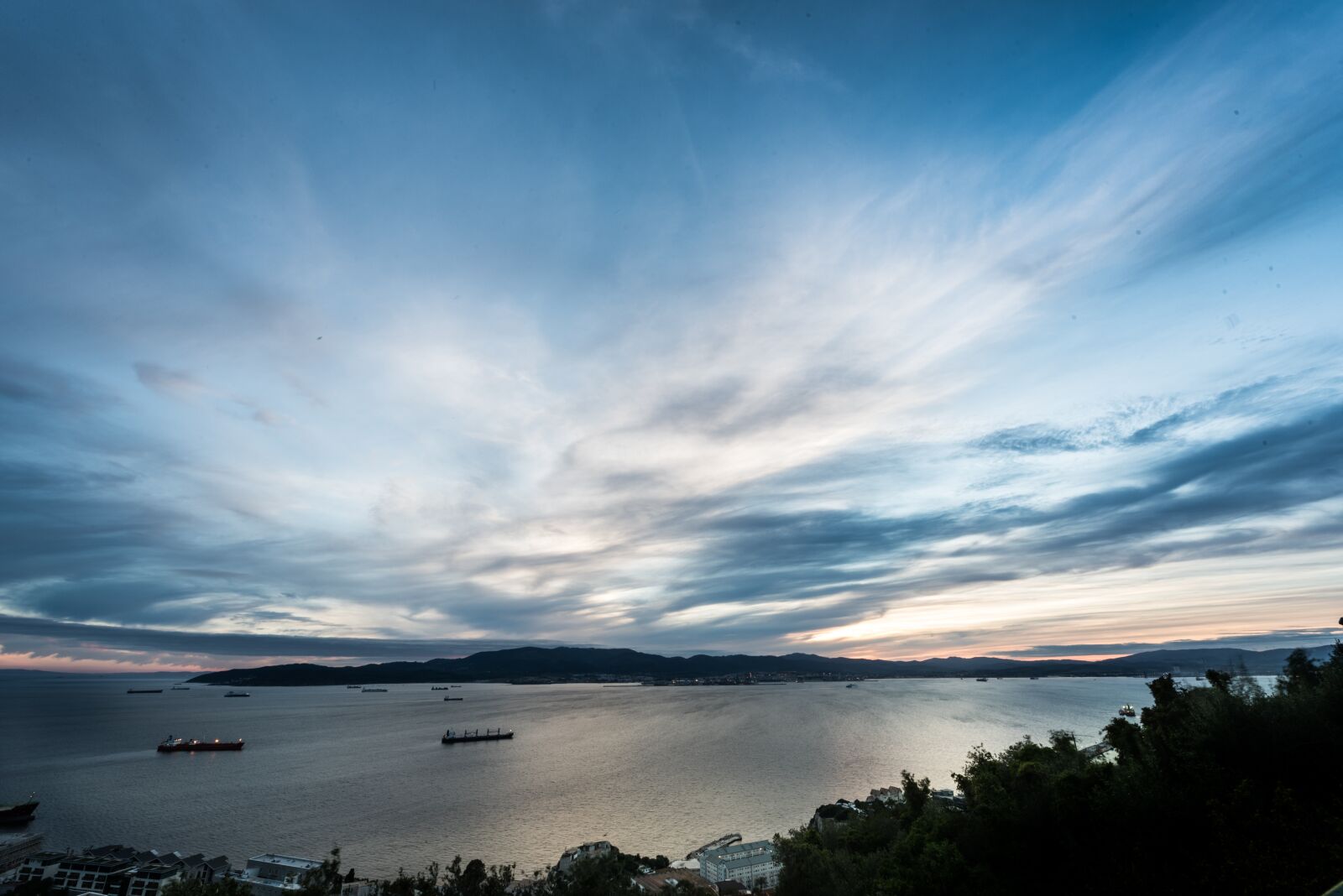 Nikon D750 sample photo. Sunset, gibraltar, algeciras photography