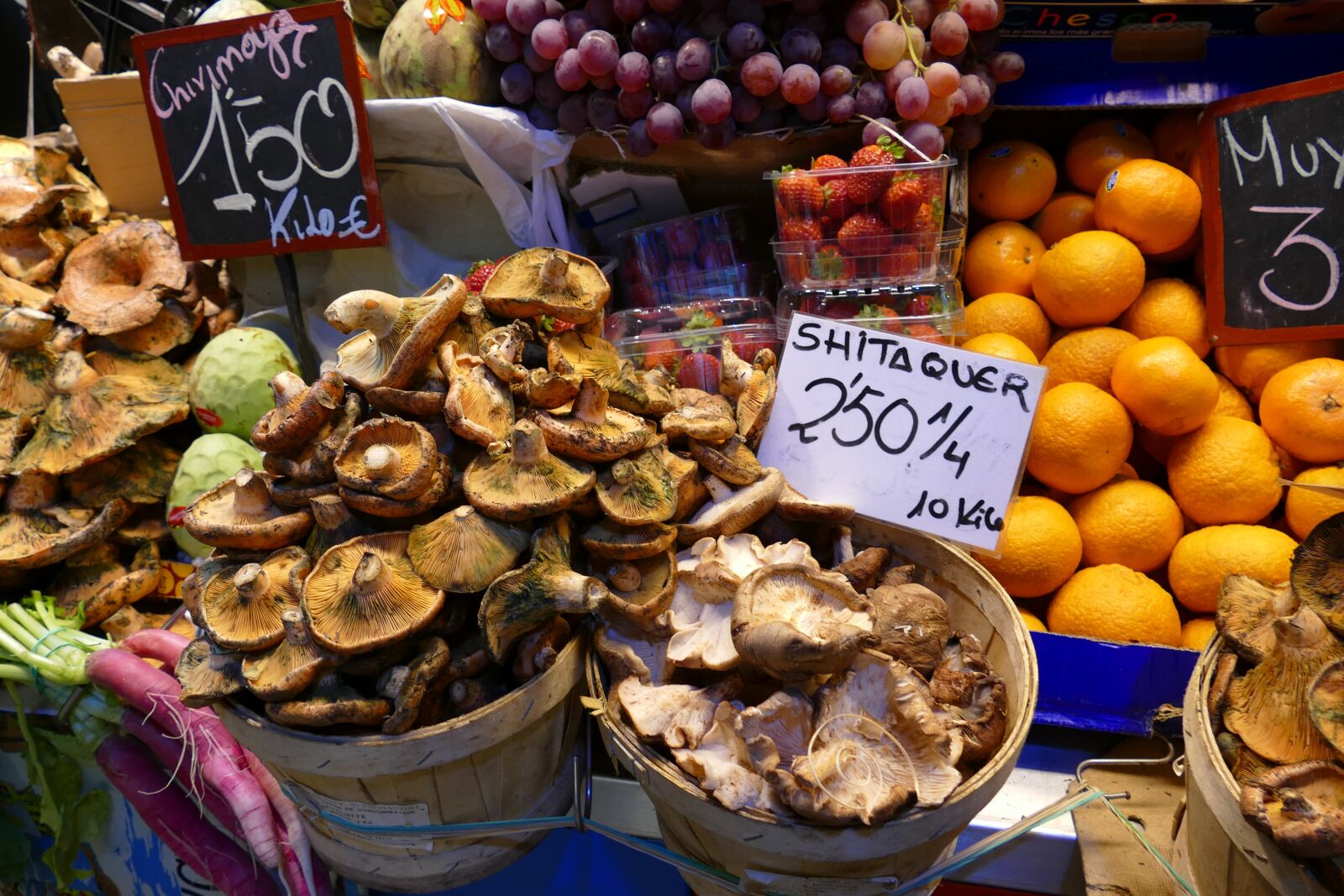 Panasonic Lumix DMC-FZ1000 sample photo. Food, market, mushroom photography