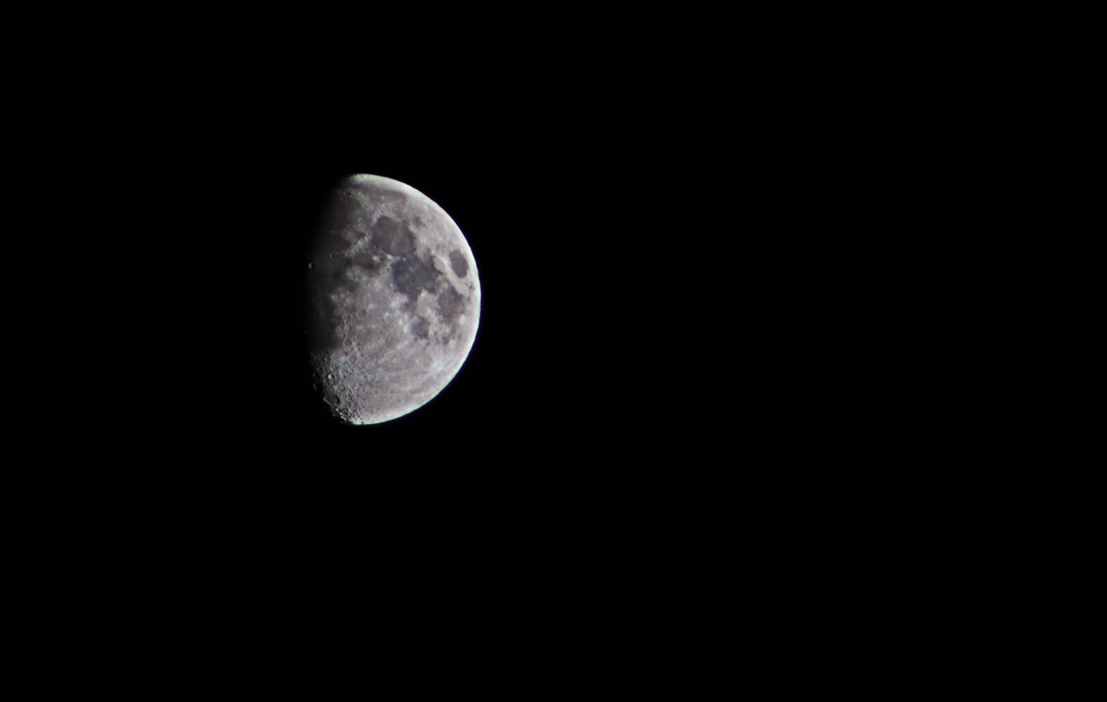 Canon EF75-300mm f/4-5.6 sample photo. Moon, night, dar photography