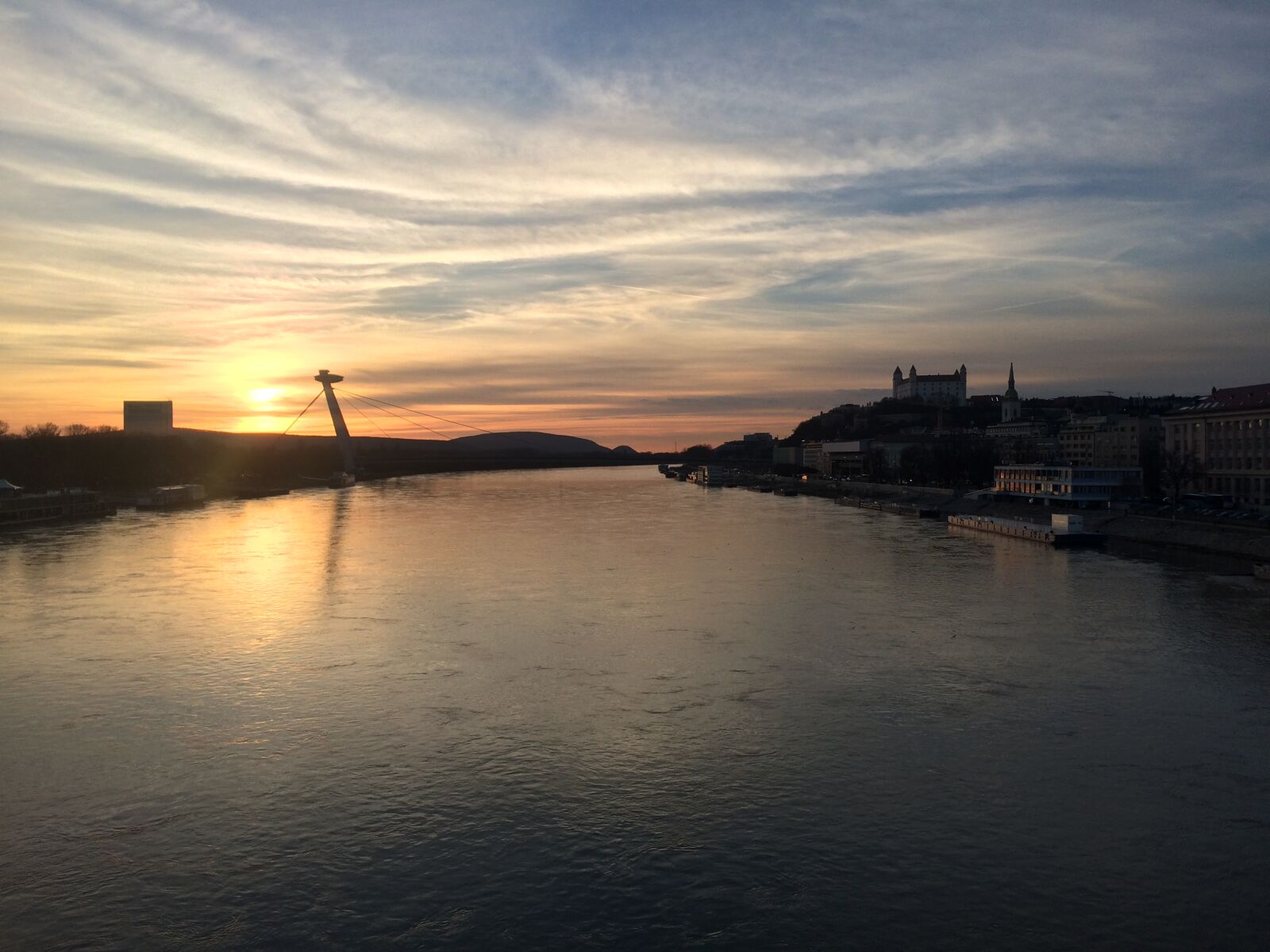 iPhone 5s back camera 4.15mm f/2.2 sample photo. Beautiful, blue, sky, bratislava photography