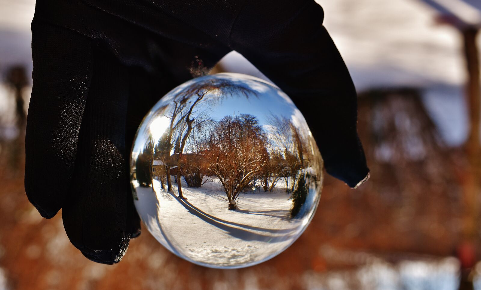 Nikon D7200 sample photo. Ball, glass, winter photography