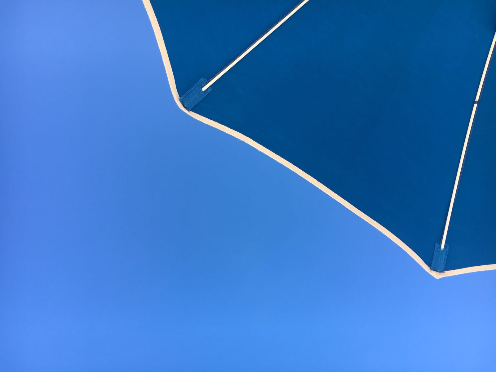 Apple iPhone 6s sample photo. Beach, umbrella, blue photography