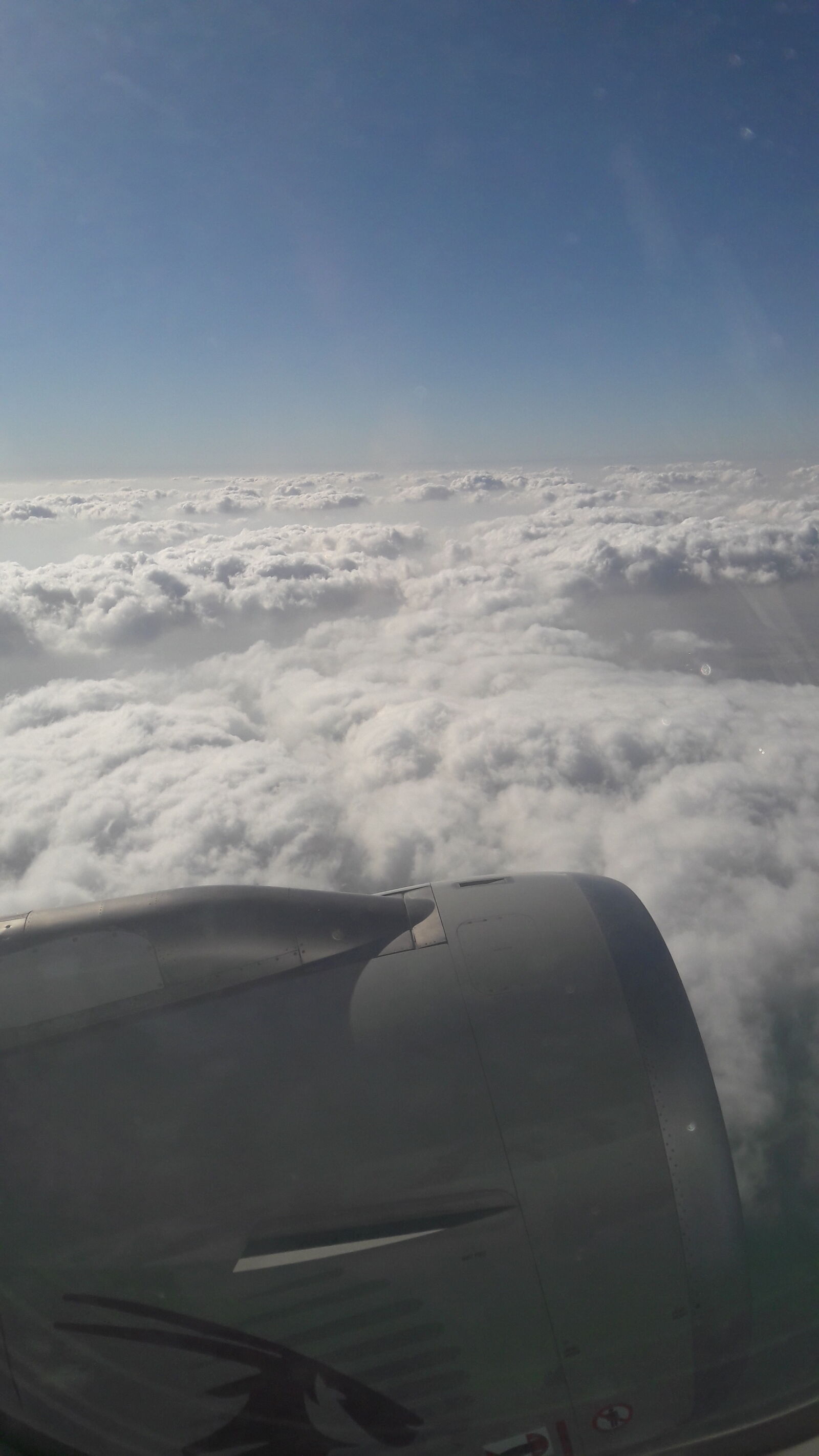 Samsung Galaxy J7 sample photo. Clouds, plane, sky photography