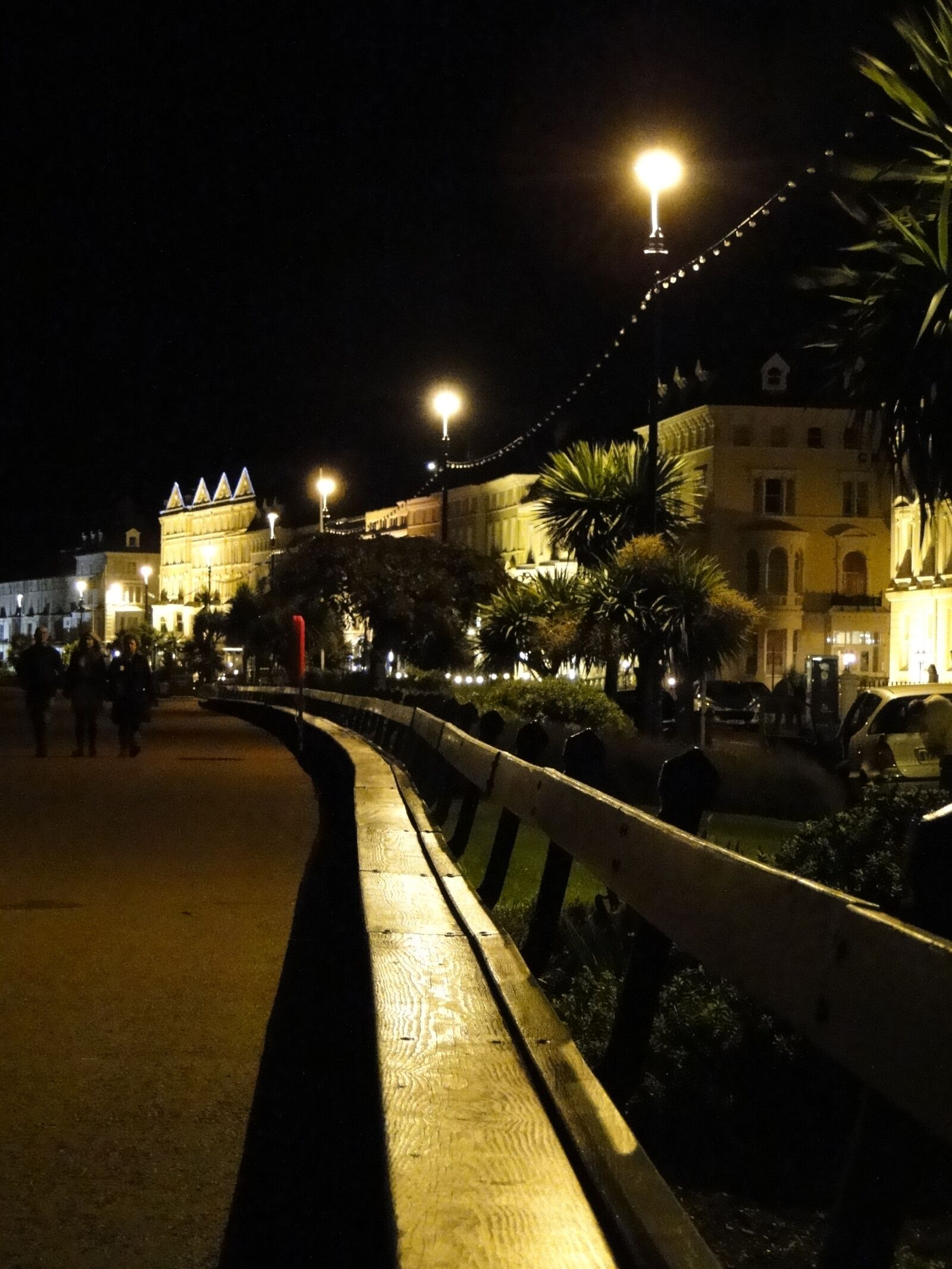Sony Cyber-shot DSC-HX1 sample photo. Night, promenade, light photography