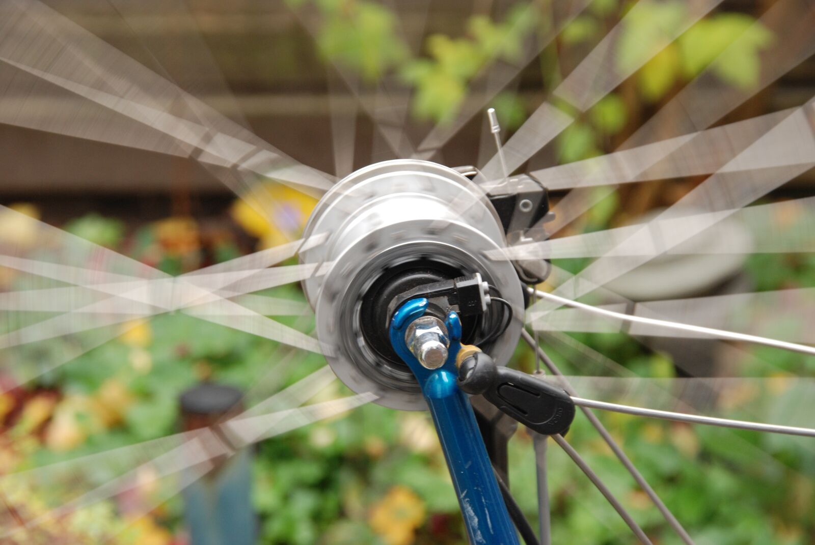 Nikon D80 sample photo. Bicycle, wheel, motion photography