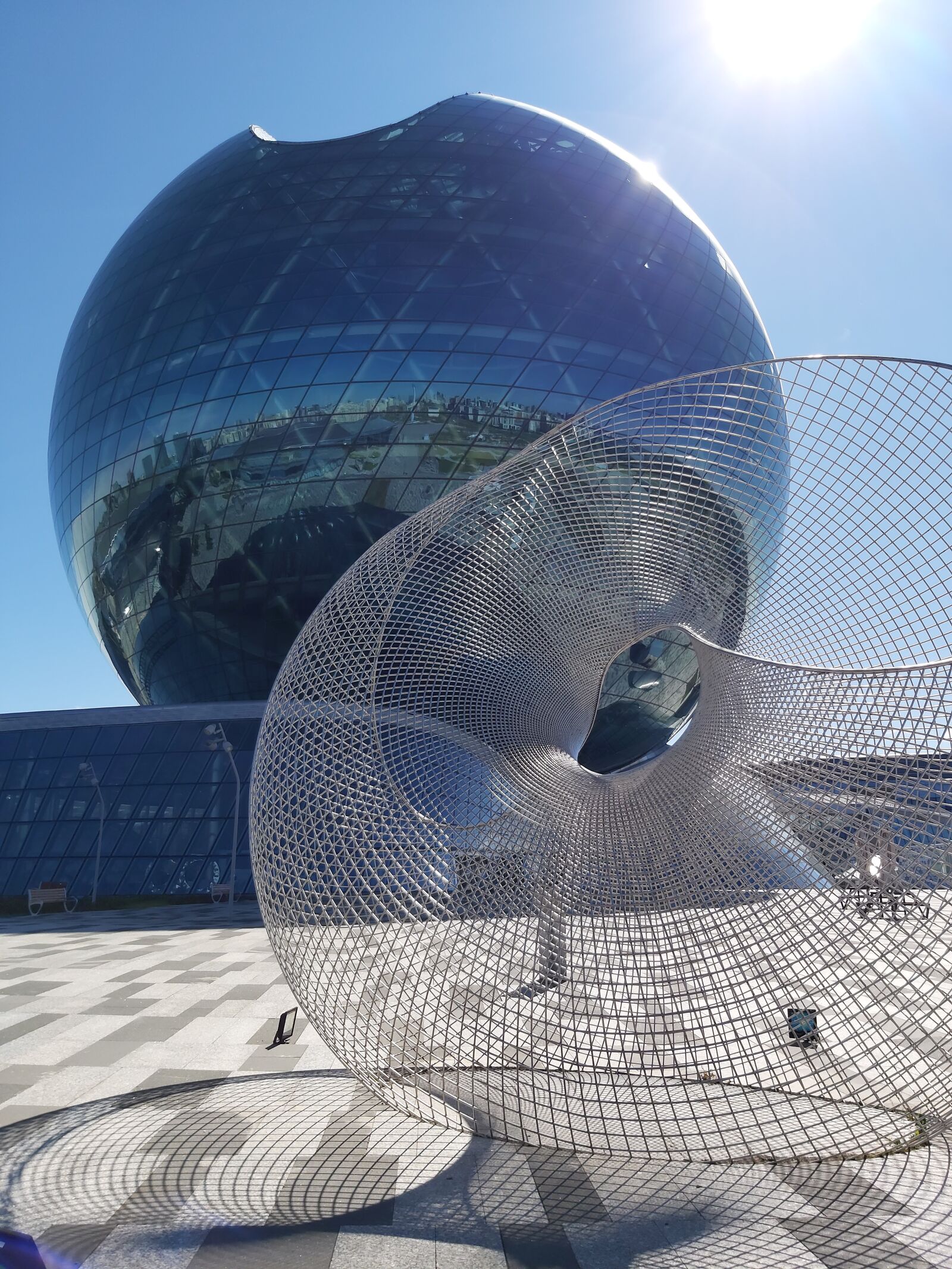 Samsung Galaxy A70 sample photo. Astana, pavilion, expo photography
