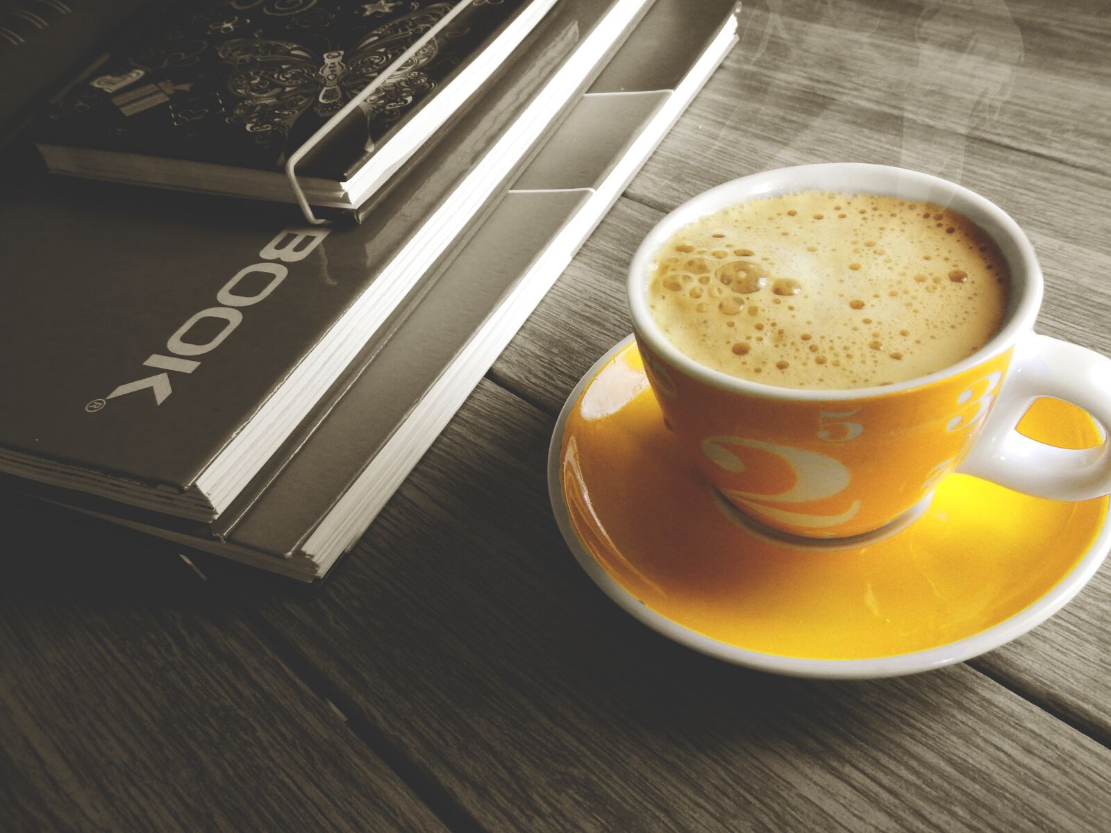 Nikon Coolpix AW110 sample photo. Coffe, cup, notebook photography