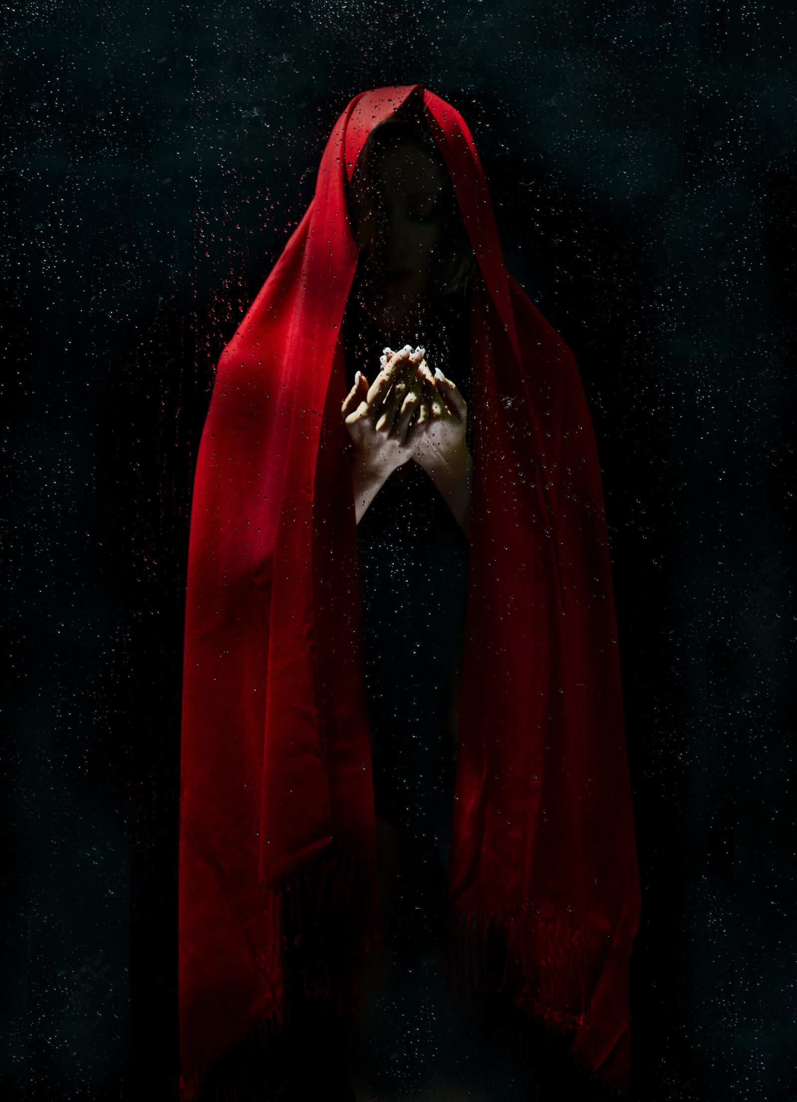 Sony Alpha DSLR-A850 sample photo. Model, red, dark photography