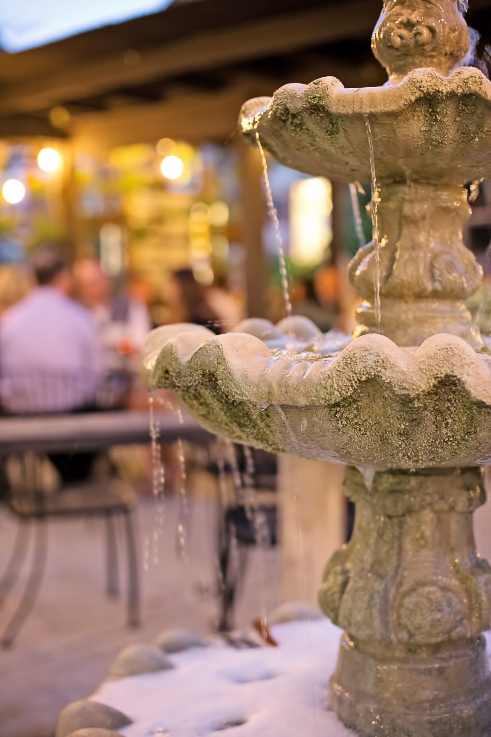 Canon EF 50mm F1.4 USM sample photo. Fountain, flowing, water photography