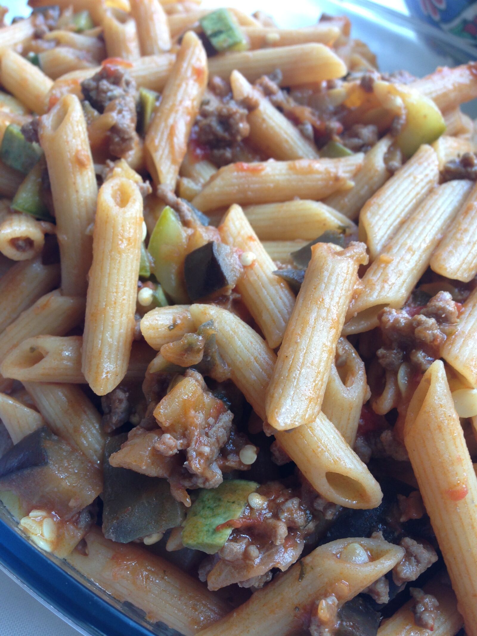 iPhone 5 back camera 4.12mm f/2.4 sample photo. Pasta, dinner, lunch photography