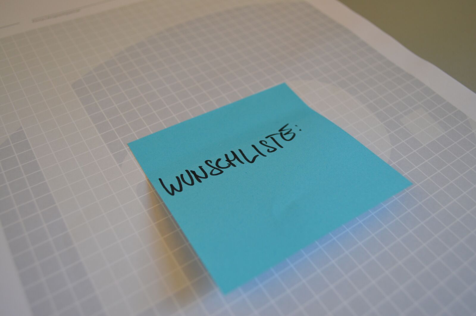 Nikon D3200 sample photo. Postit, wish list, list photography