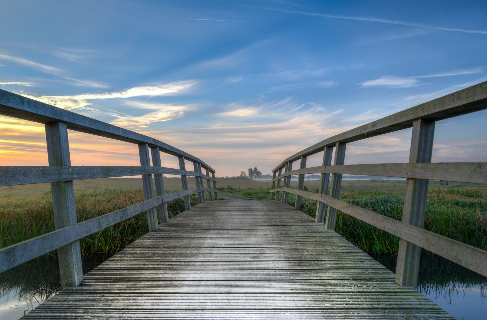 Nikon D610 sample photo. Bridge, path, sunrise photography