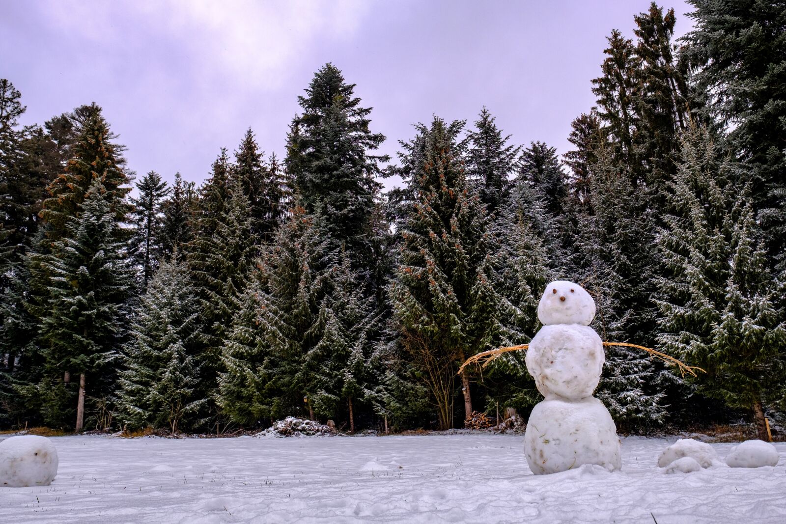Fujifilm X-T2 + Fujifilm XF 16mm F1.4 R WR sample photo. Winter, snow, snowman photography