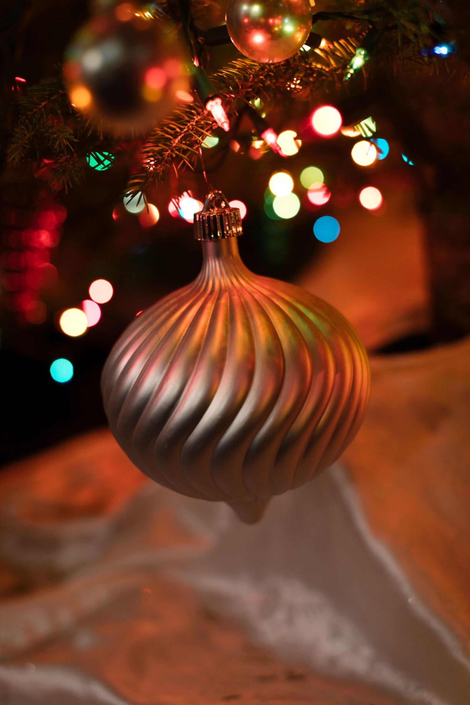 Canon EF 50mm F1.2L USM sample photo. Christmas, christmas lights, ornaments photography