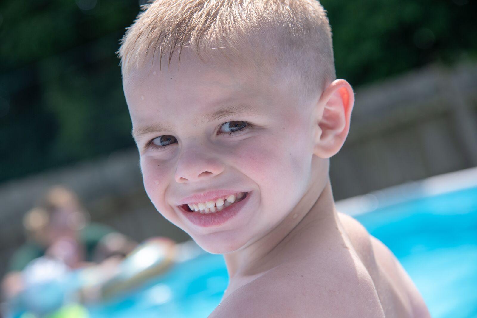 Nikon D750 sample photo. Smile, swimming, pool photography