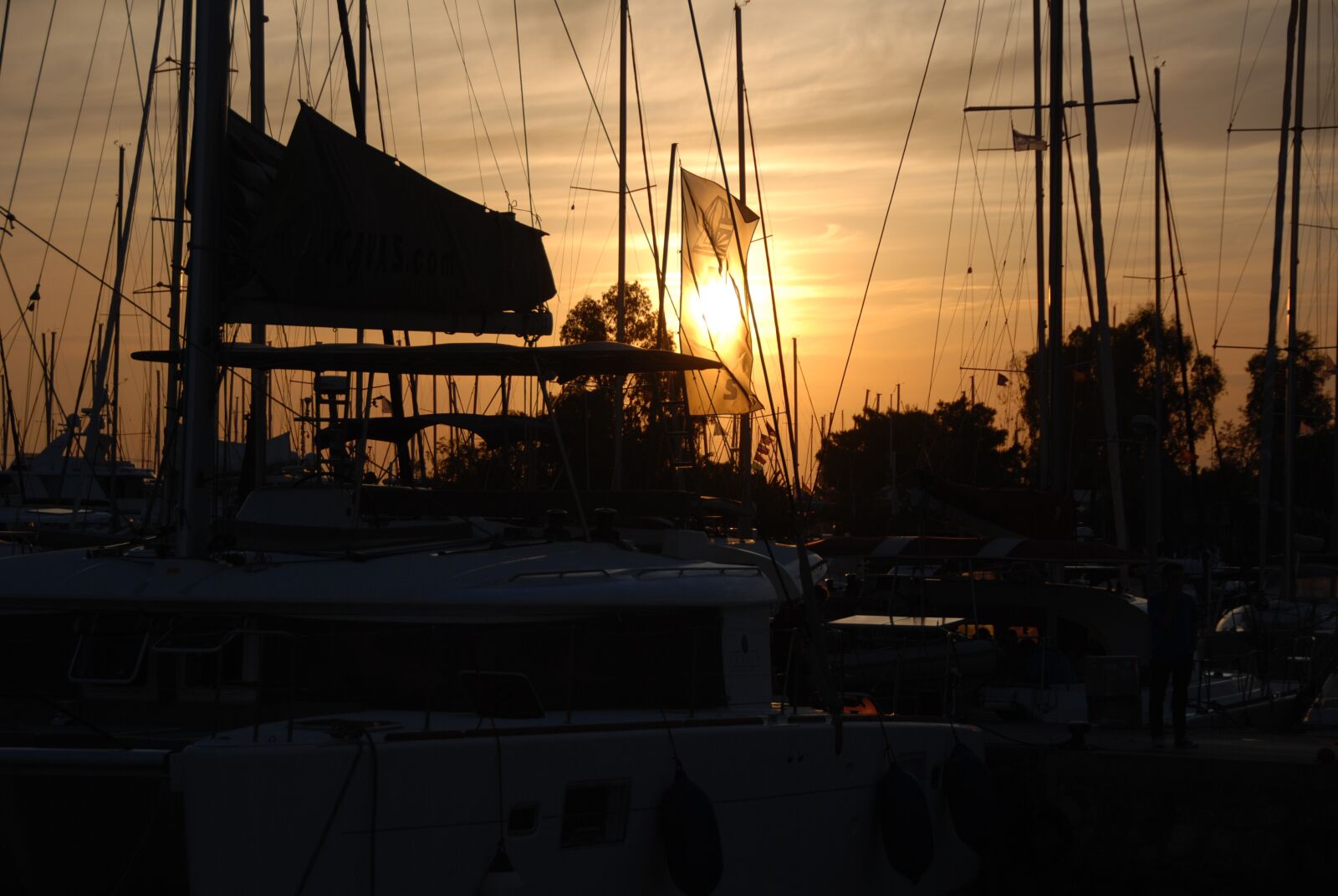Nikon D80 sample photo. Sailboat, sunset, sailing photography