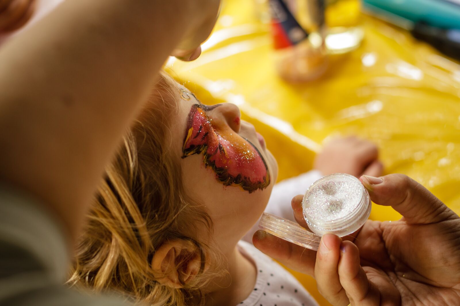 Canon EOS 7D + Canon EF 50mm F1.8 II sample photo. Face painting, child, make photography