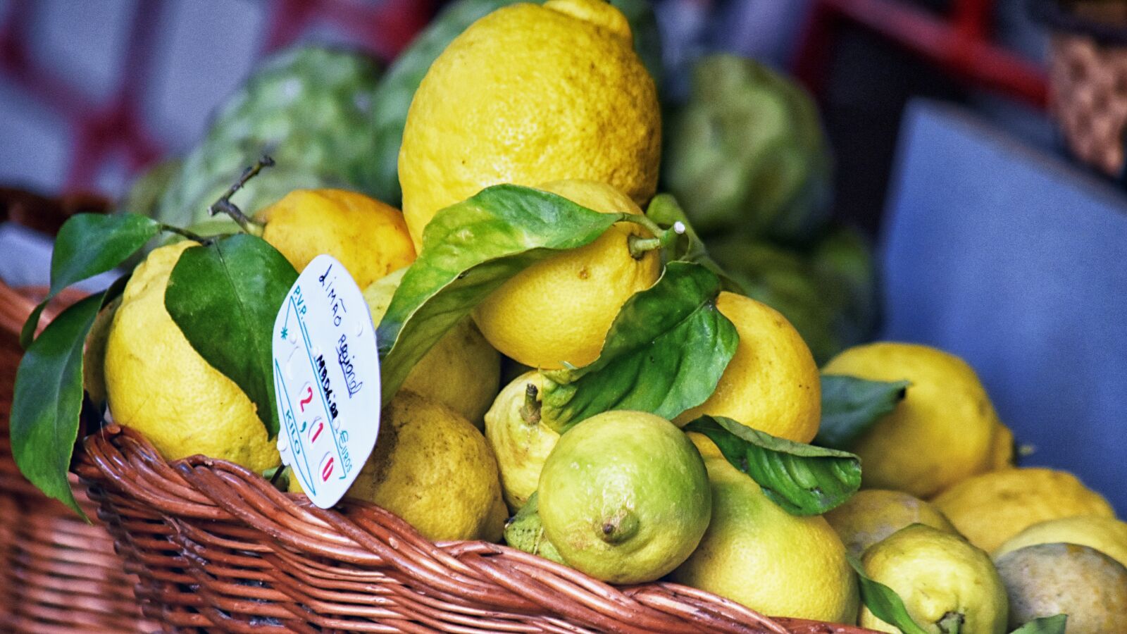 Nikon D7200 sample photo. Lemon, lemons, basket photography