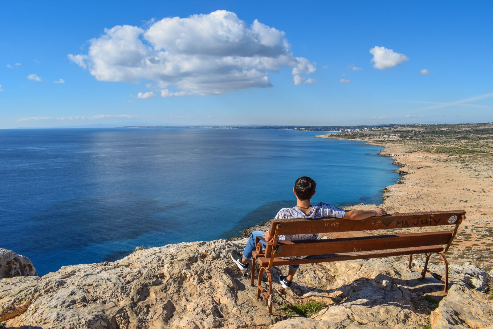 Nikon D3300 sample photo. Gazing at sea, boy photography