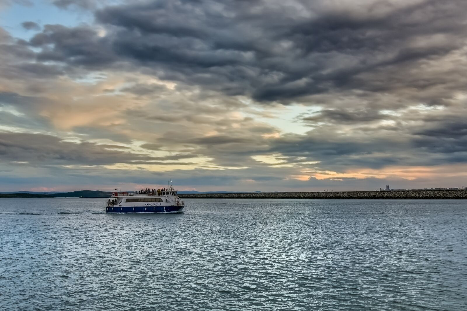 Nikon D7200 sample photo. Sunset, sea, boat photography