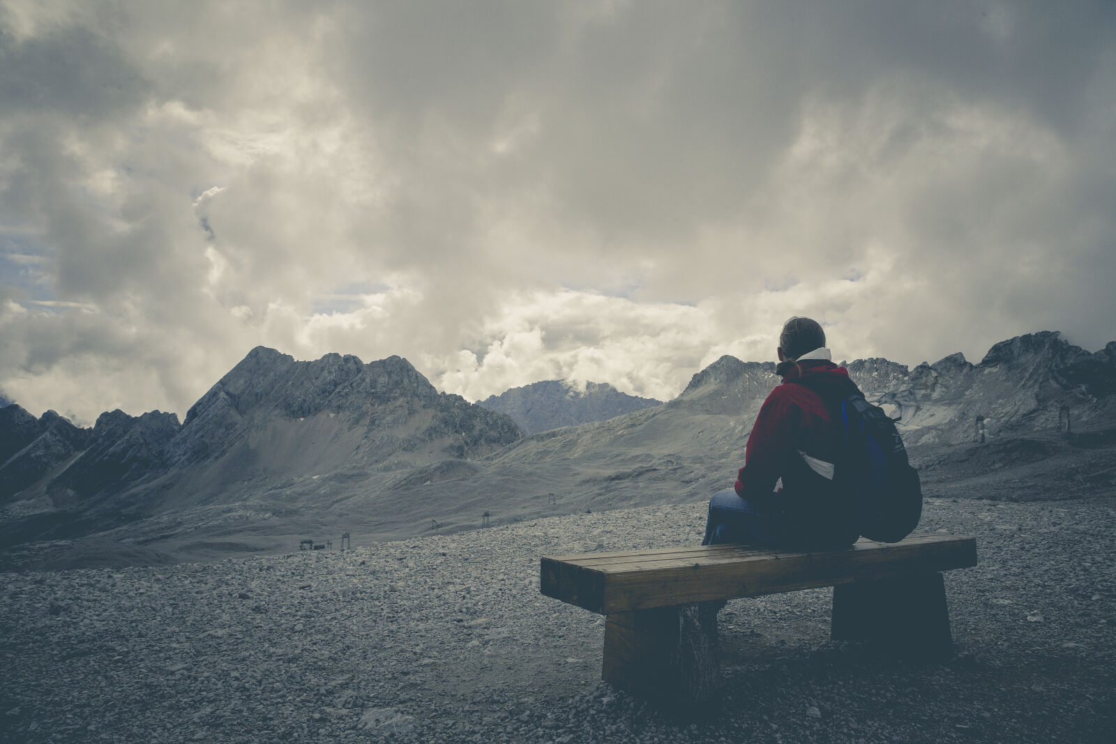 Canon EOS 5D sample photo. Landscape, mountains, sky, man photography