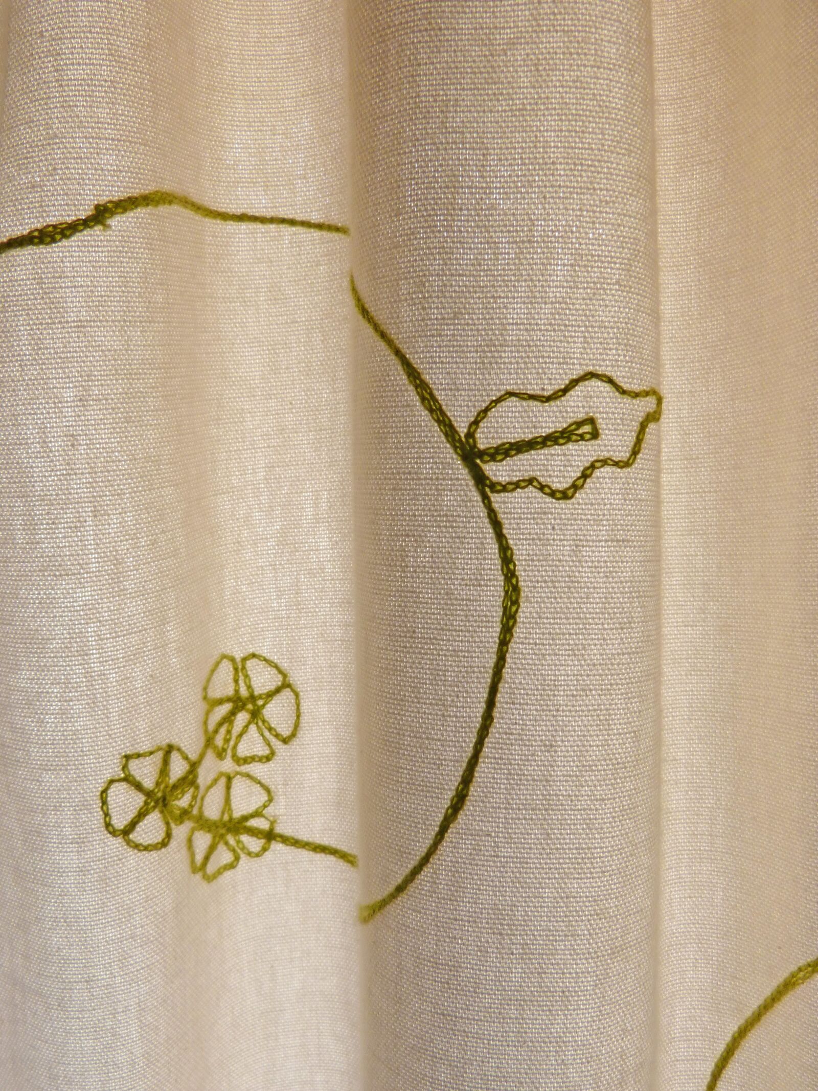 Panasonic DMC-FZ62 sample photo. Curtain, burlap, embroidery photography