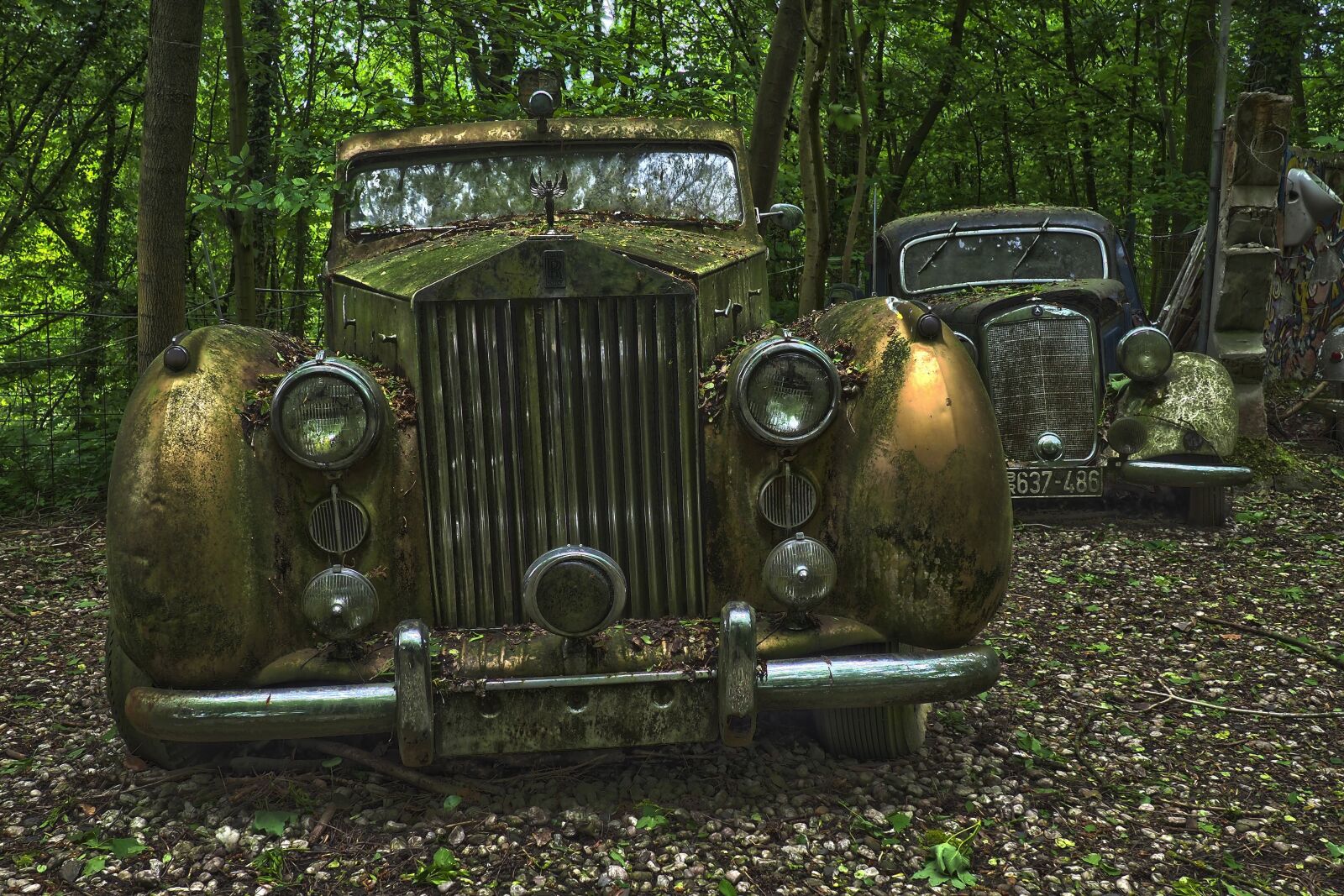 Olympus OM-D E-M10 sample photo. Auto, car cemetery, oldtimer photography