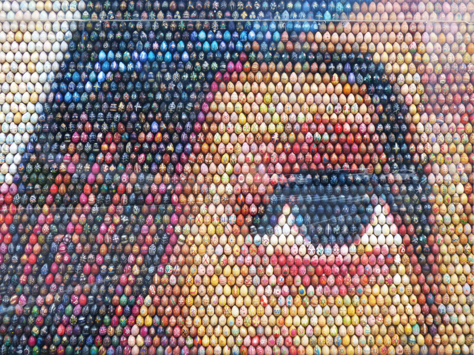 Panasonic DMC-FZ62 sample photo. Mosaic, easter eggs, work photography
