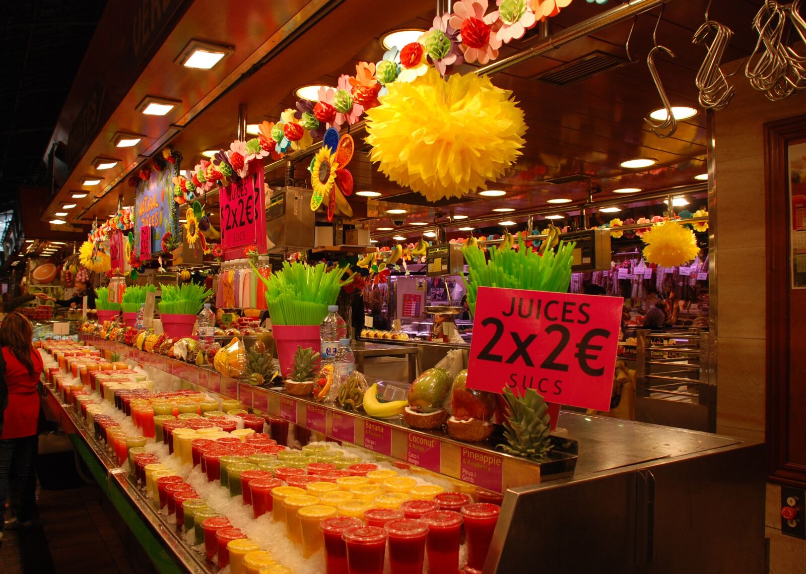 Nikon D80 sample photo. La boqueria food market photography