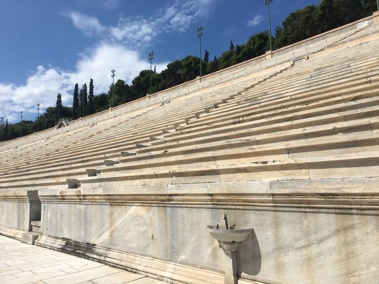 Apple iPhone 6s sample photo. Athens, stadium, architecture photography