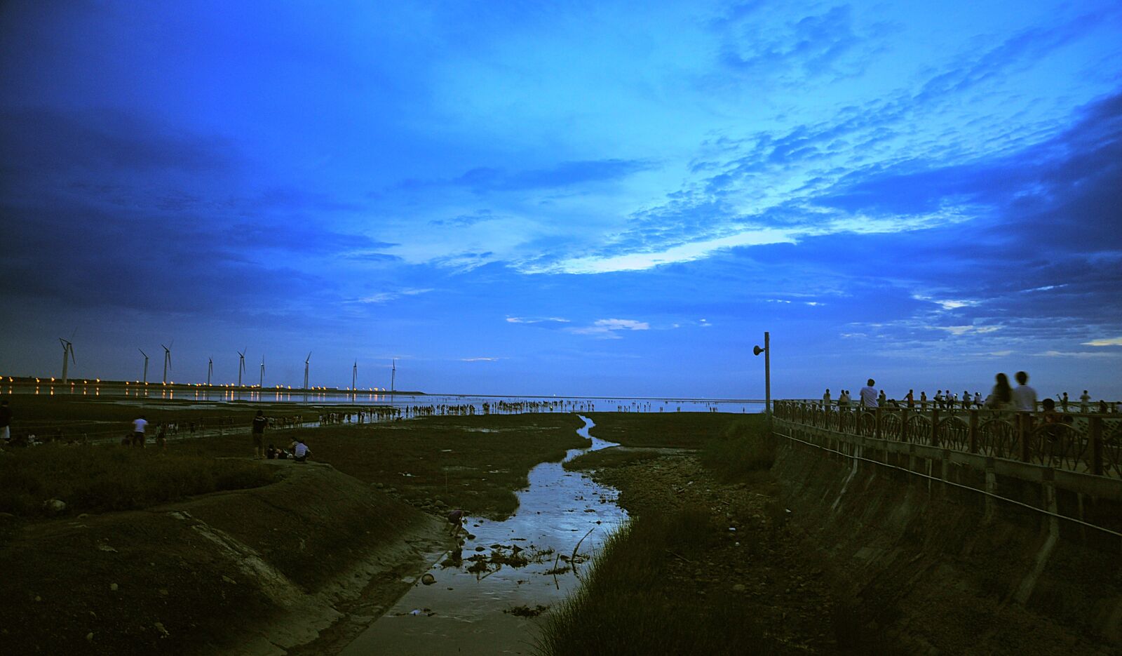 Nikon D90 sample photo. Magical hour, windfarm, grassland photography