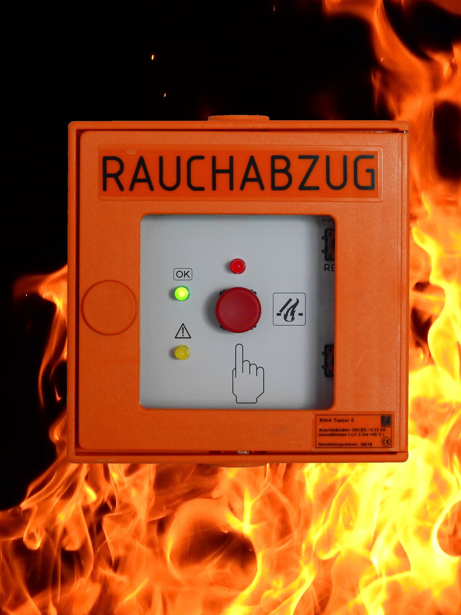 Nikon Coolpix P900 sample photo. Hand detector, fire detector photography