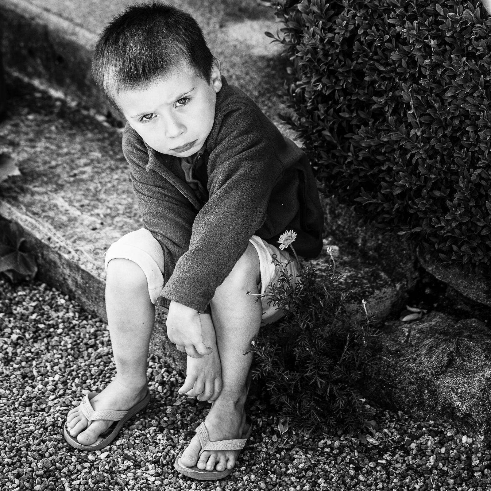 Canon EOS 5D Mark III + Canon EF 70-200mm F4L IS USM sample photo. Child, black white, photography photography