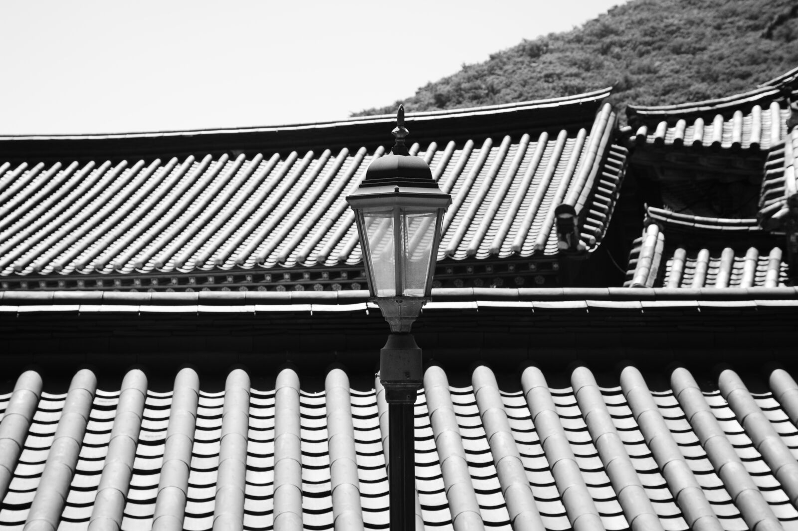 Nikon D700 sample photo. Hanok, light fixtures, street photography