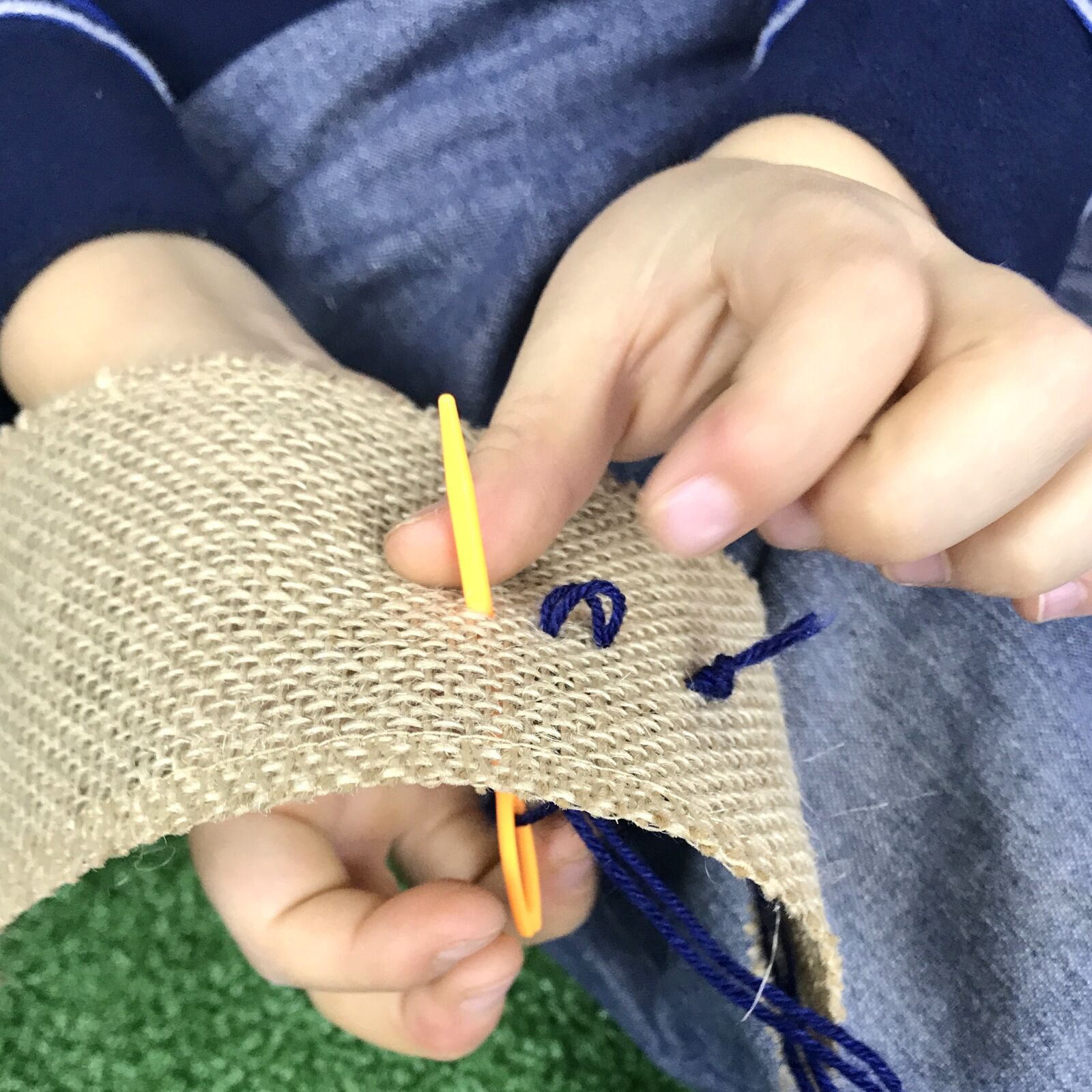 iPhone 7 Plus back dual camera 3.99mm f/1.8 sample photo. Sewing, threading, toddler photography