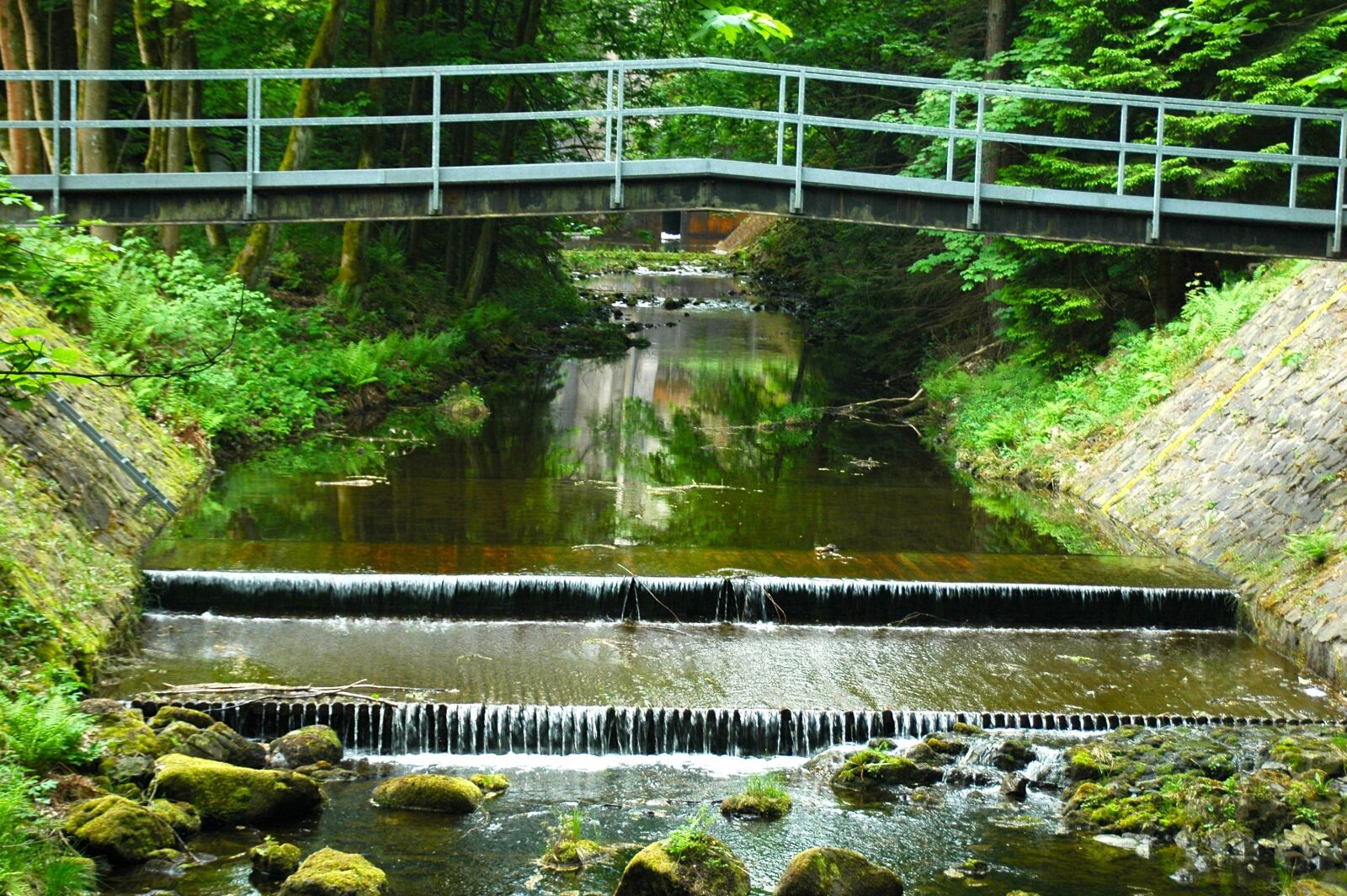 Nikon D70s sample photo. Oker, bridge, water gradually photography