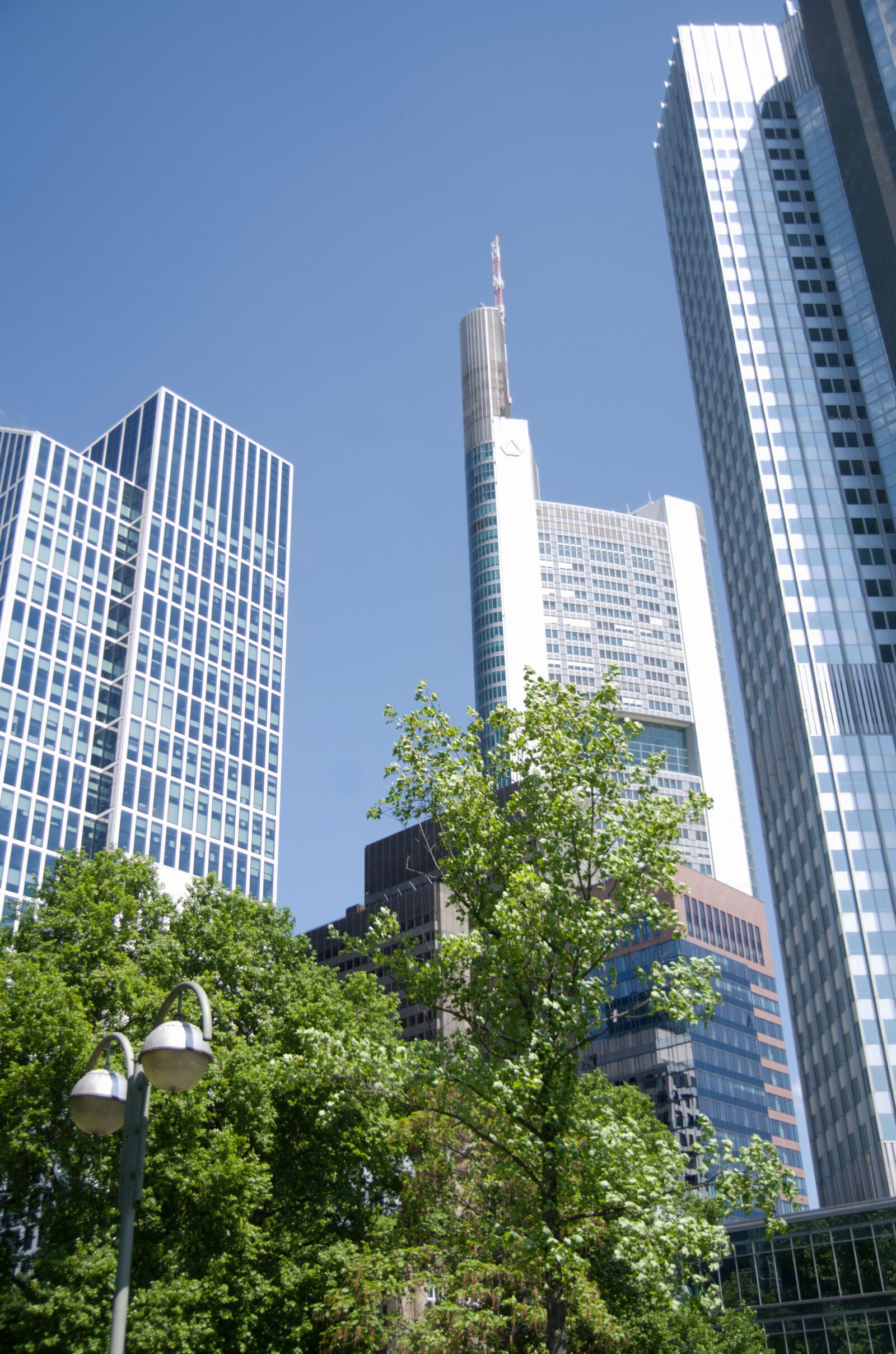 Pentax K-50 sample photo. Skyscrapers, frankfurt, germany photography