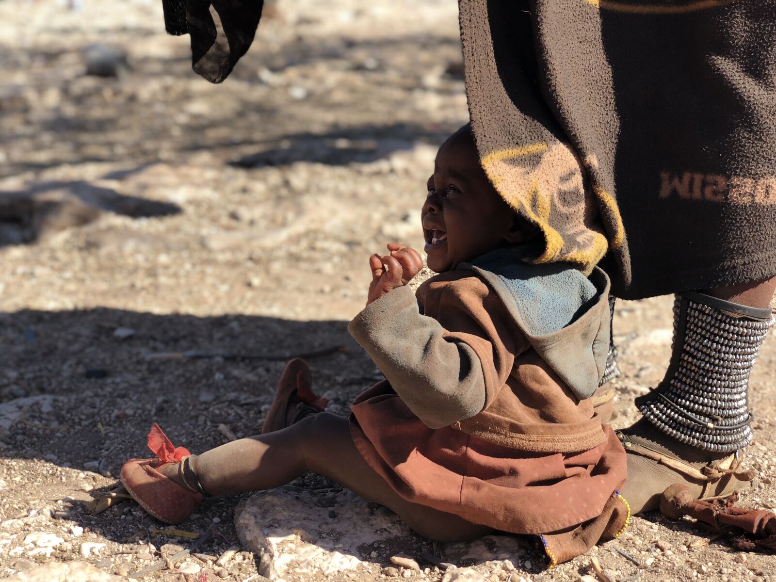 iPhone X back dual camera 6mm f/2.4 sample photo. Himba, namibia, people photography
