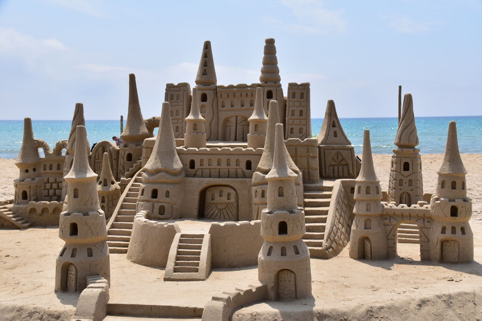 Nikon D5500 sample photo. Sand castle, sand, beach photography