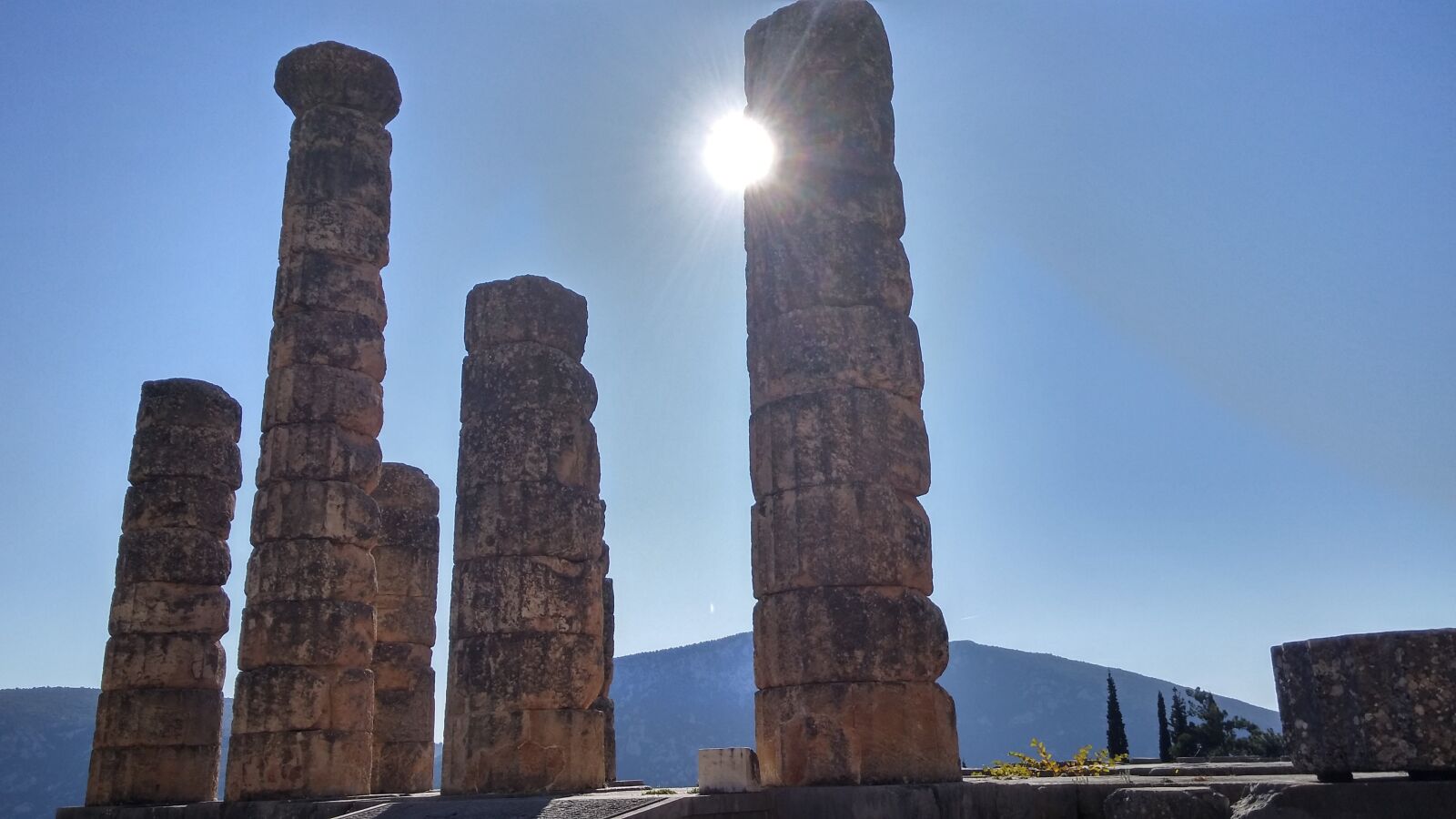 LG G3 sample photo. Greece, columns, temple photography