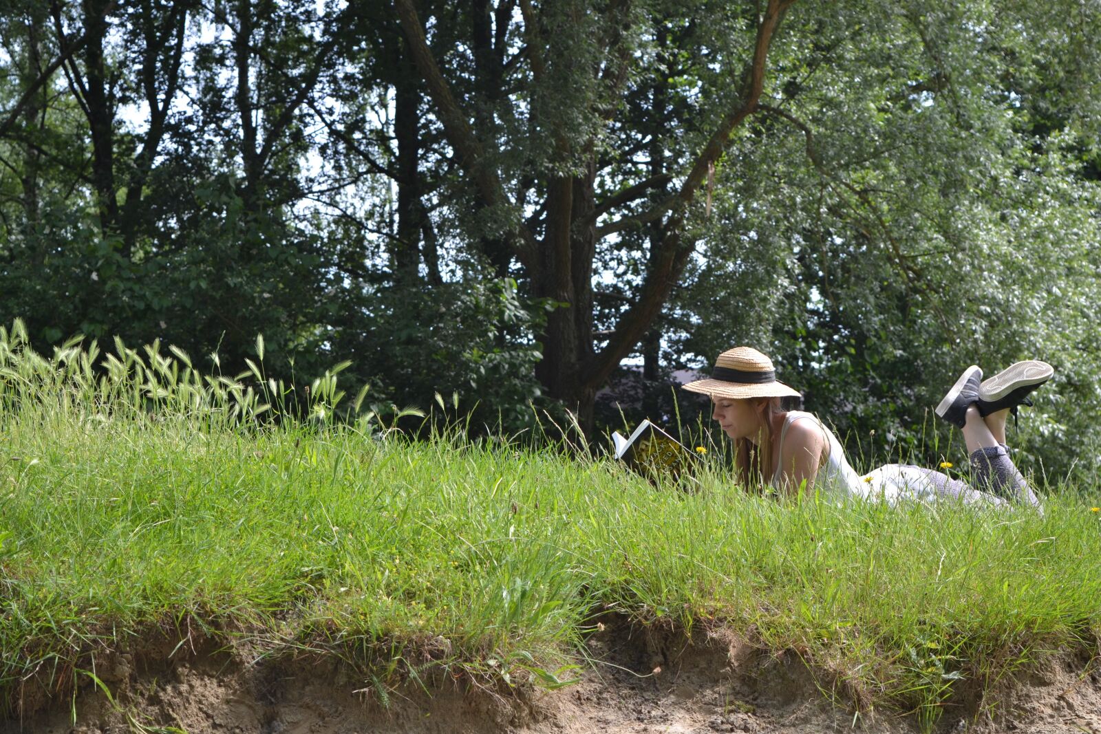 Nikon D3100 sample photo. Reading book, read, girl photography