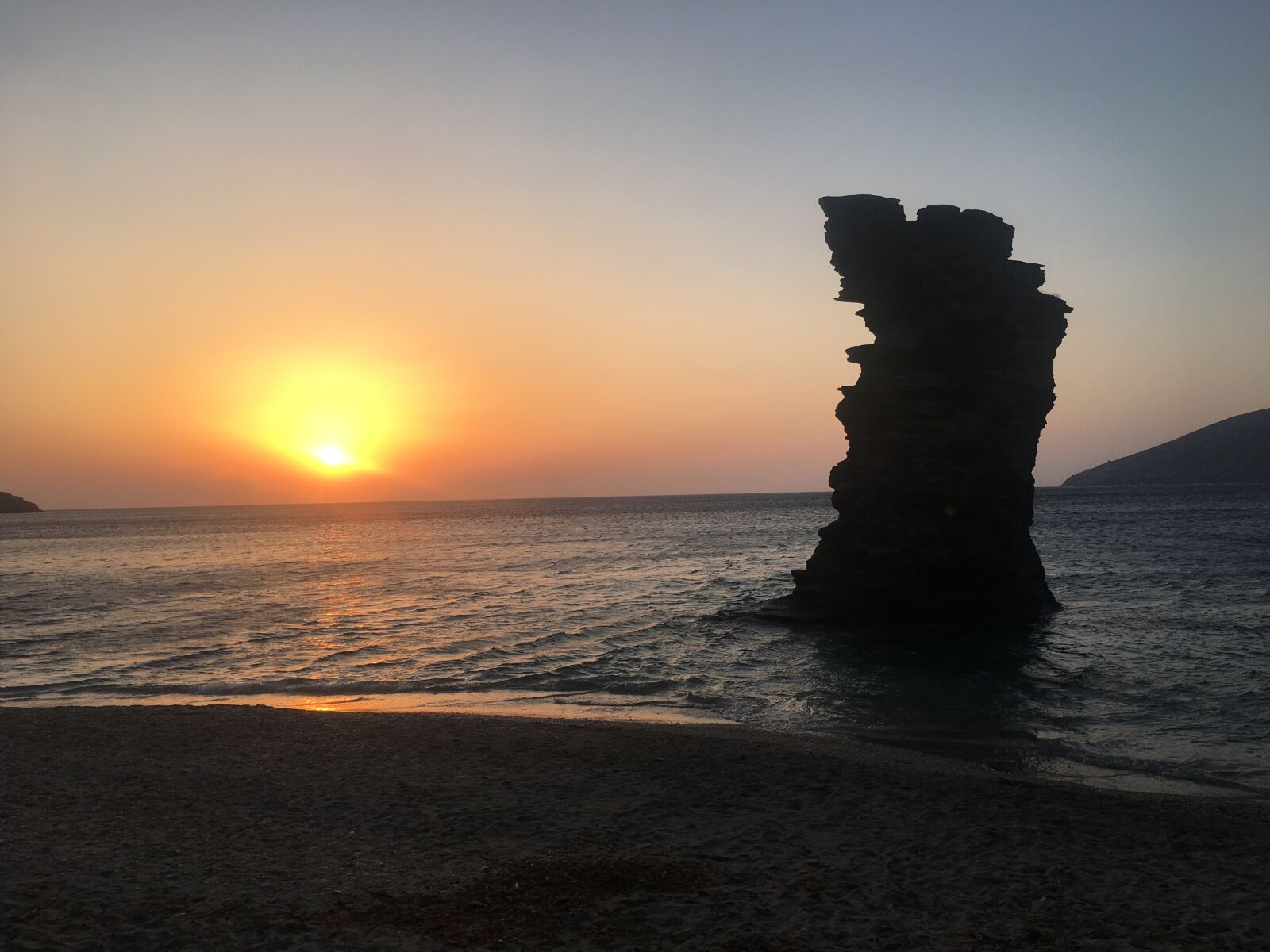 Apple iPhone 6s sample photo. Andros, beach, sunrise photography