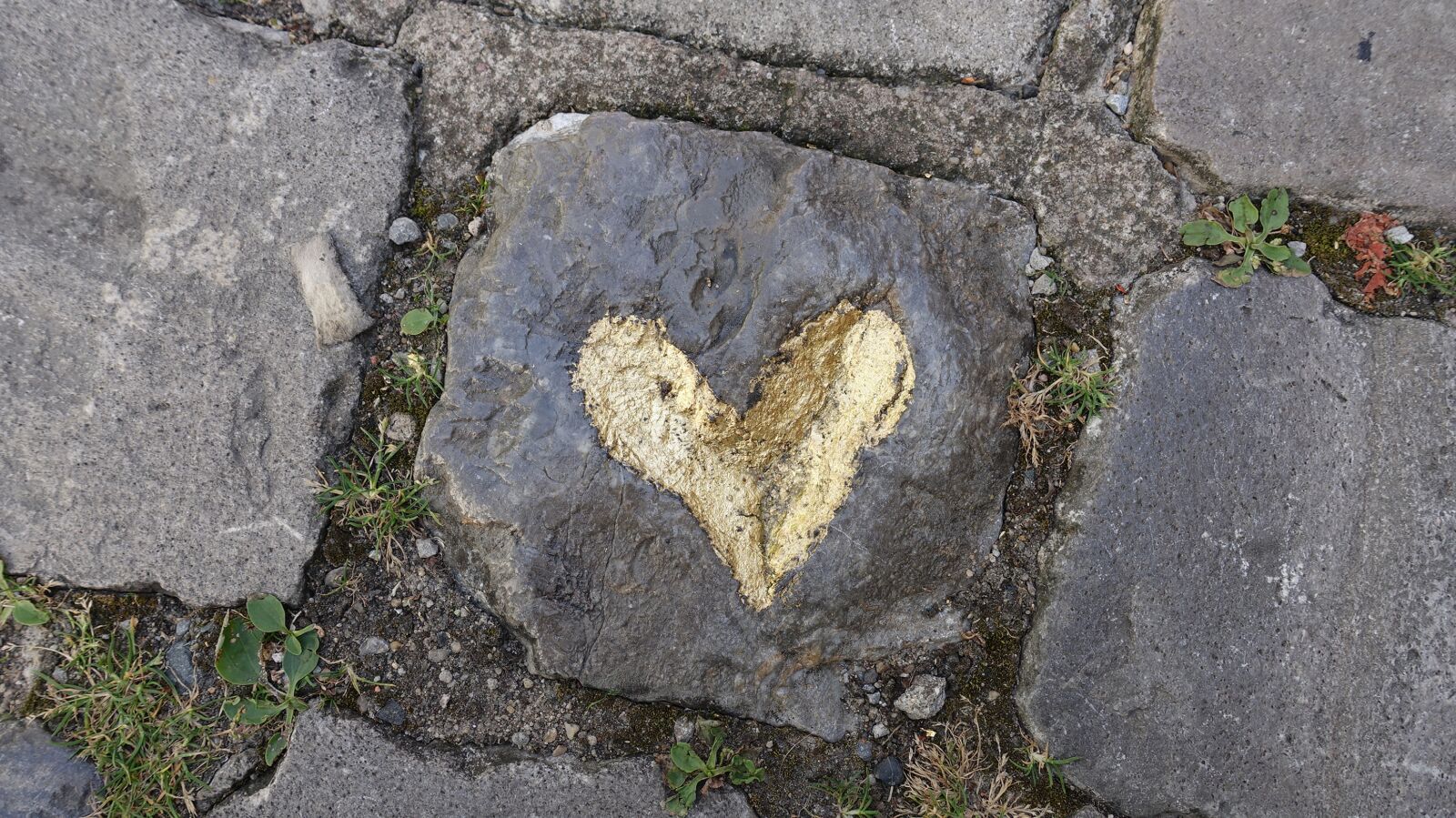Sony Cyber-shot DSC-RX100 IV sample photo. Heart, stone, patch photography