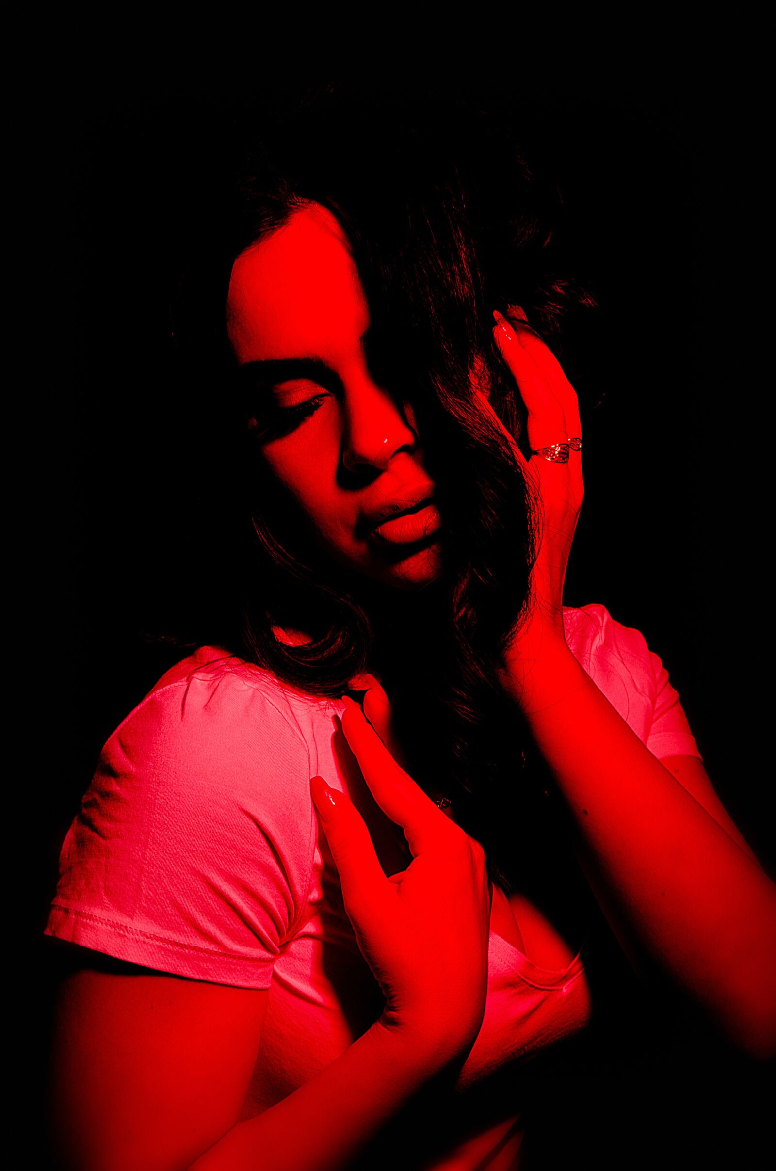 Nikon D7000 sample photo. Girl, red, woman photography