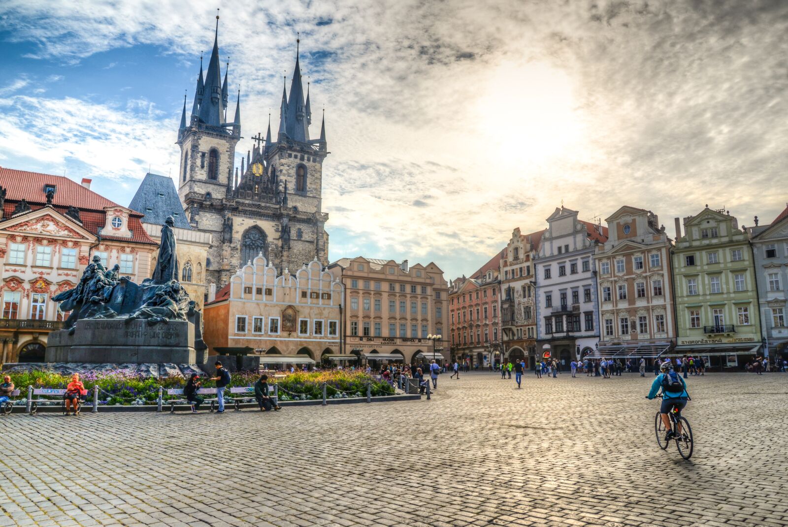 Nikon D610 sample photo. Square, prague, hdr photography