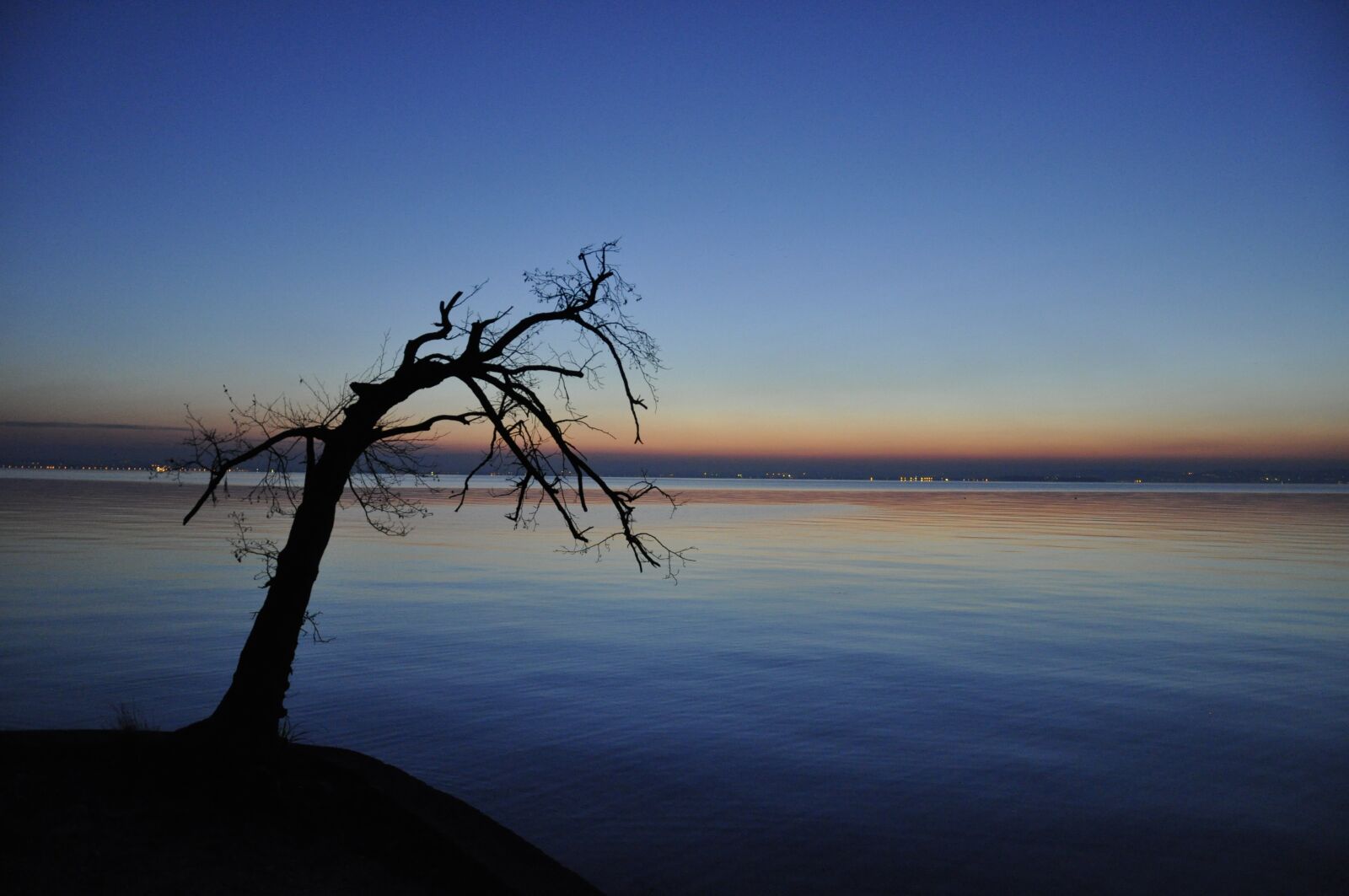 Nikon D5000 sample photo. Lake garda, lazise, winter photography
